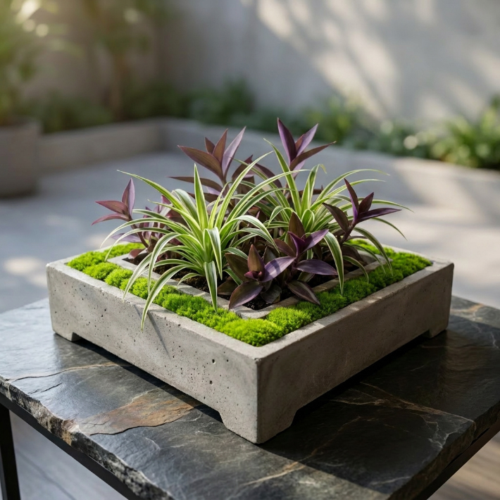 Stem and Stone Arrangement